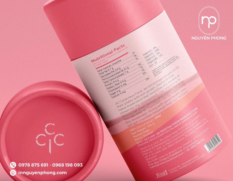 Mẫu tem nhãn bột trà xanh